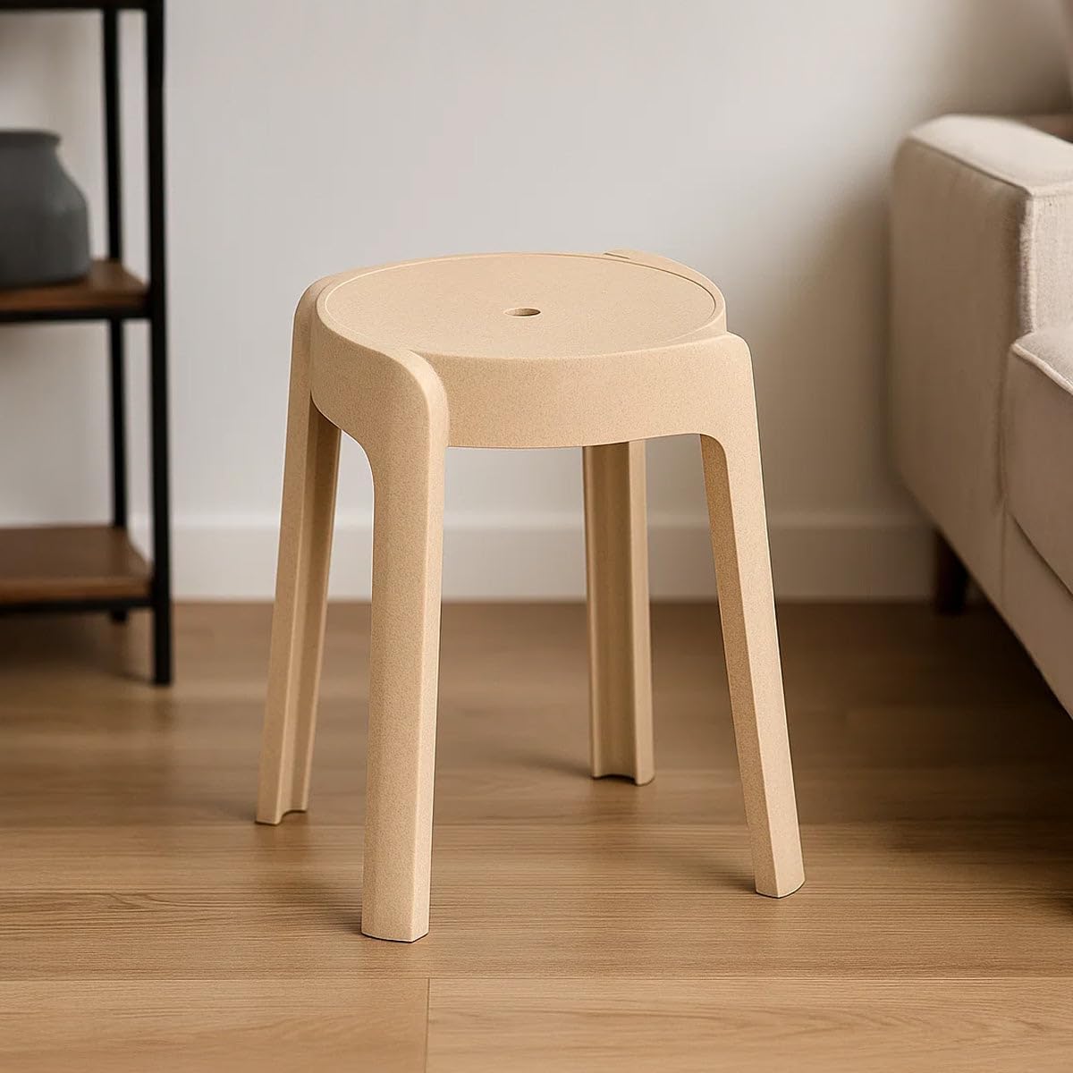 スツール Stool and Cushion for 101  Nilkamal Twist Plastic Stool | Sturdy and Durable Plastic Seating